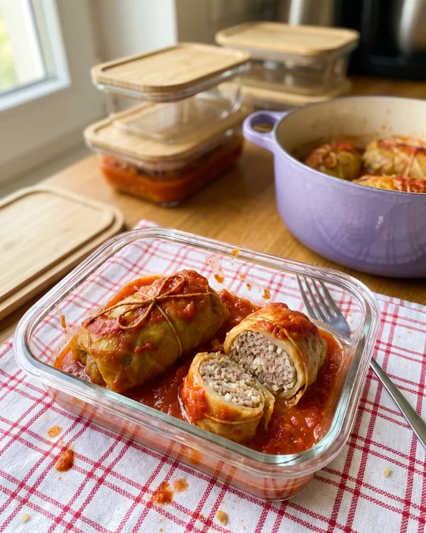 Kohlrouladen in Tomatensoße